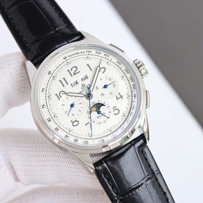 GF Factory Breitling Premier 42mm Calfskin Leather Strap B25 Movement White Dial Watch